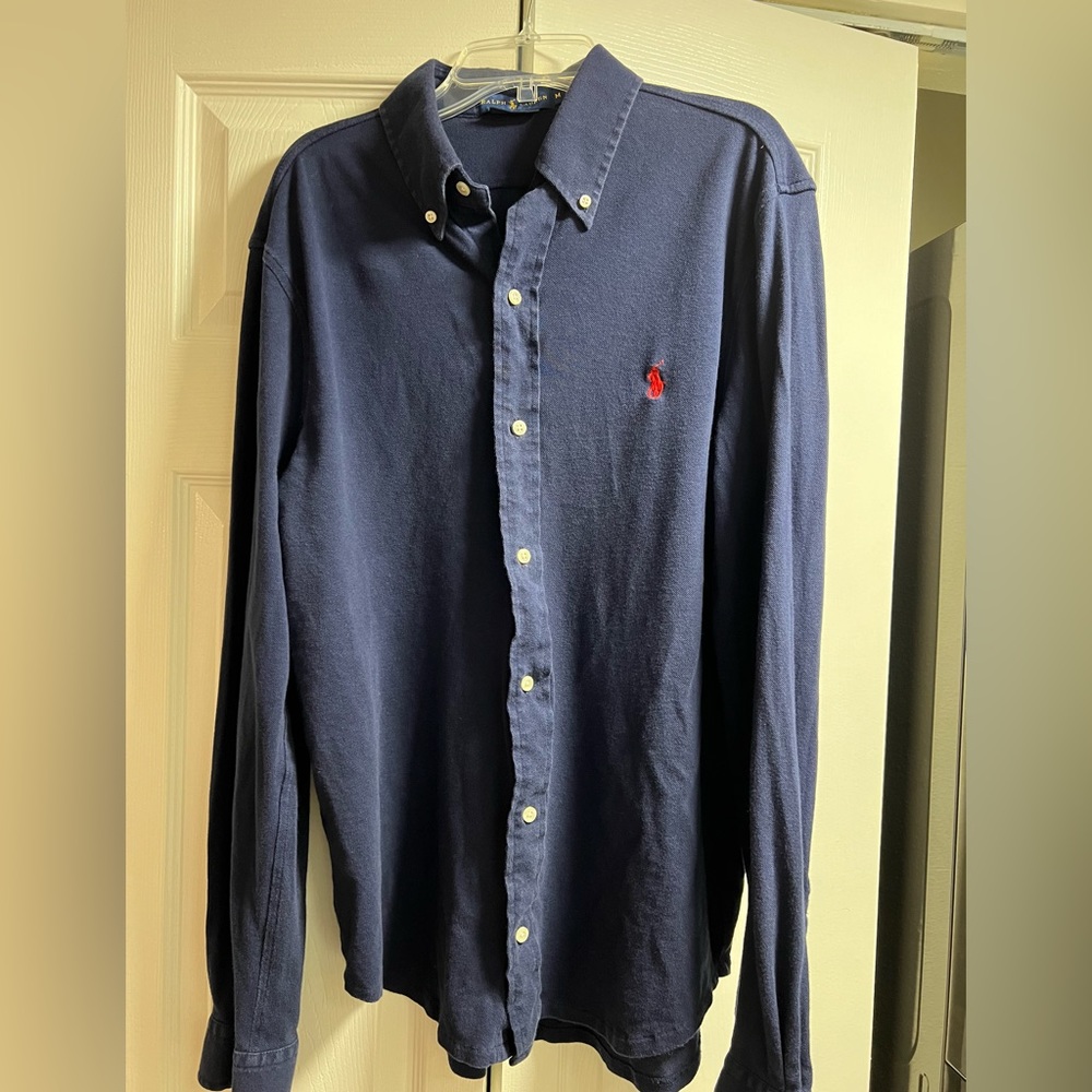 Polo Featherweight Mesh button down 💙